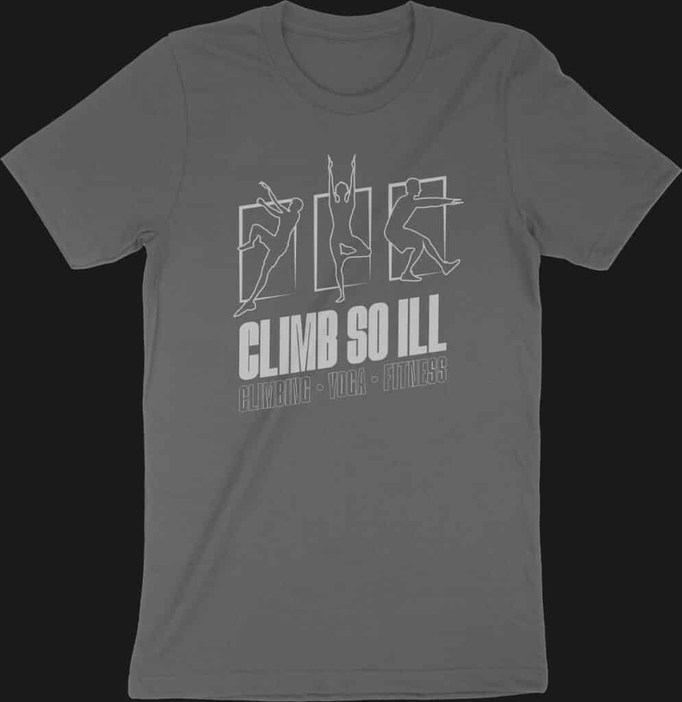 Climb So iLL staff t-shirt.